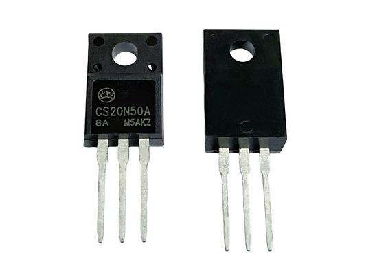 20A500V MOSFET de alto voltaje tipo N CS20N50A8 TO-220F para fuentes de alimentación
