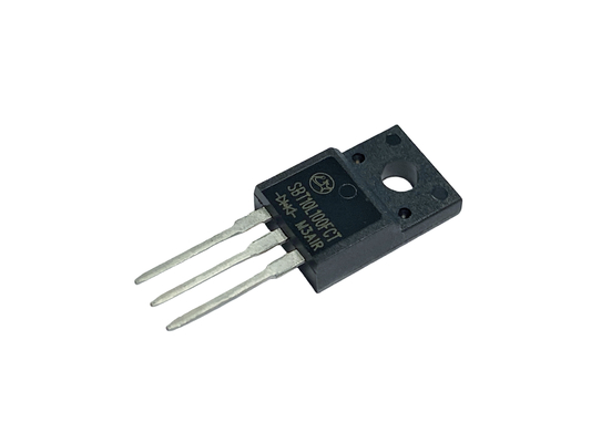 10A100V SBT10L100FCT Tiempo de recuperación inverso bajo para la baja tensión hacia adelante para la fuente de alimentación