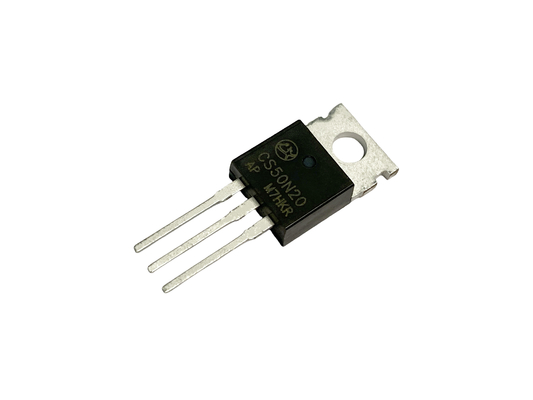 50200V CS50N20AP MOSFET Circuito de interruptor de potencia de baja tensión de baja Ciss para aplicaciones de adaptadores y cargadores