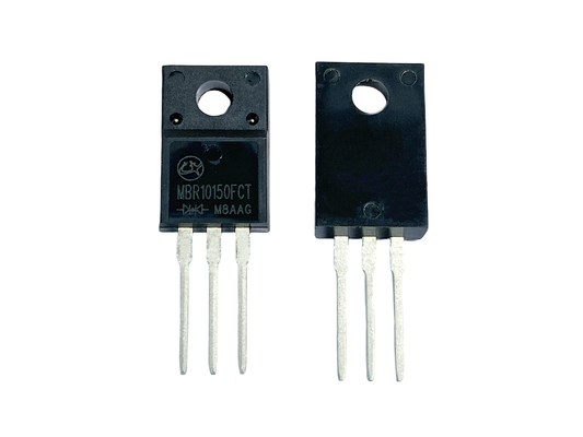 10A 150V MBR10150FCT Diodos de barrera Schottky asequibles para conmutación de alta frecuencia y convertidores de CC / DC a bordo
