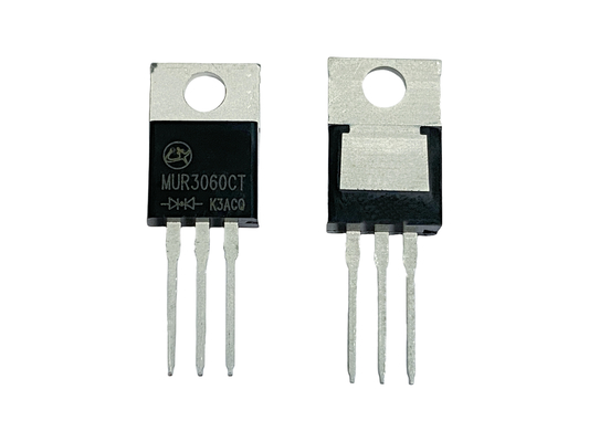 30A600V MUR3060CT TO-220AB 25ns Rectificadores de recuperación ultrarrápidos para circuitos de alta frecuencia