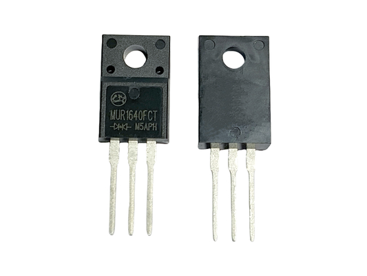 Diodos de recuperación rápida 16A400V a 220F 15-35ns para el rectificador de potencia MUR1640FCT