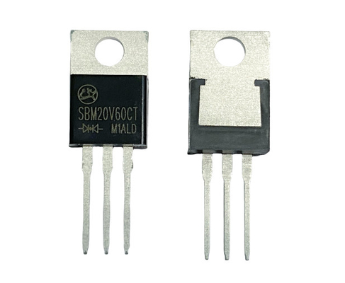 Velocidad de conmutación Diodos Schottky de baja frecuencia para iluminación LED SBM20V60CT ROHS